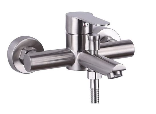 De zilveren Luster Stainless Steel Hot Cold-Tijdgenoot van de Badkamerstapkraan