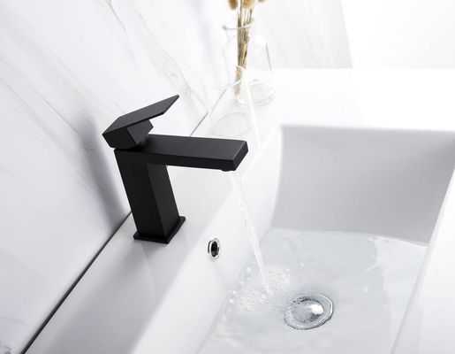 Loodvrije niet Roestende Zwarte Heet en Koud Watermixer voor Wasbassin