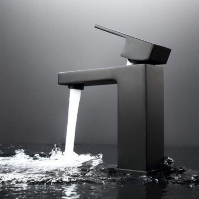 De Wastapkraan die van de vuil Bestand Geborstelde Zwarte Schotel Matte Black Basin Taps galvaniseren