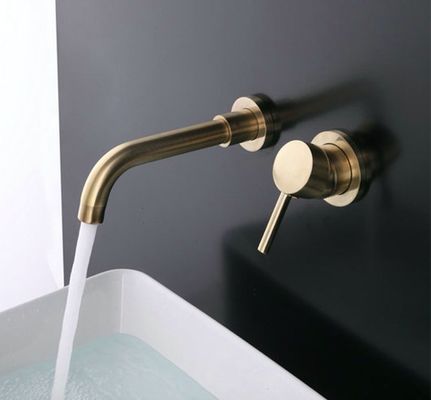 Moderne Goud Geborstelde Roestvrij staal Verborgen Tapkraan Gemakkelijk schoon te maken