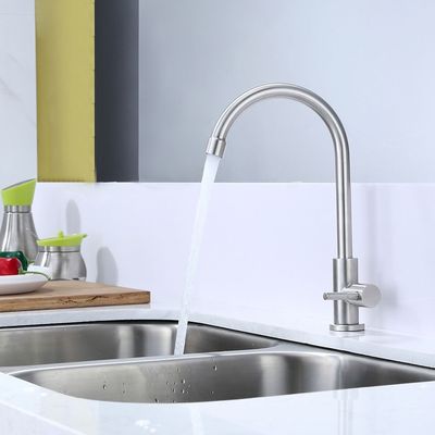 Van de de Badkamers Enige Hefboom van ACS CUPC NSF Mixers 304 Mixer van het Roestvrij staal de Enige Koude Bassin