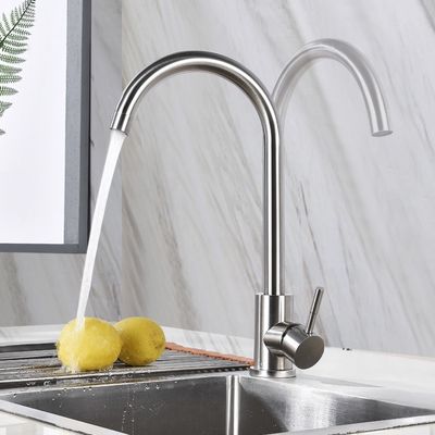 OEM 304 de Tapkranen van de Keukengootsteen kiezen Loodvrije uit Kraan van het Handvat de Hete Koude Water