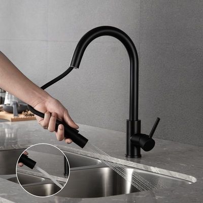 Geborstelde van het de Kraan Hete en Koude Water van de Roestvrij staalkeuken de Automaattapkraan